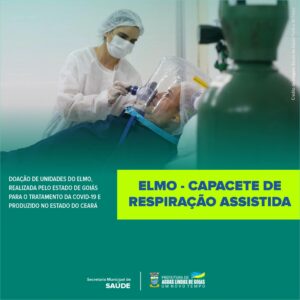 Elmo capacete de respiracao assistida